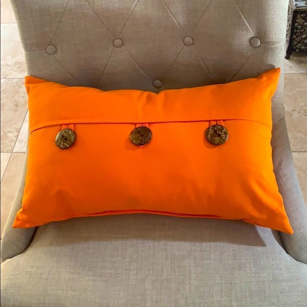 Lumber Orange Pillow 